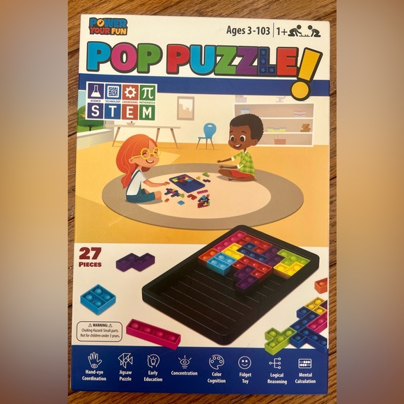 Pop Puzzle Popper Fidget Game  Brand New - Picture 2 of 4
